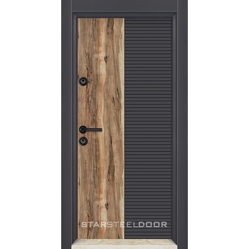 Image 1 of Starsteeldoor Блиндирана врата Lapis М-L-18 Антрацит седир (цена без монтаж)