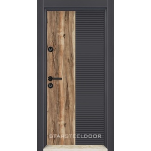 Starsteeldoor Блиндирана врата Lapis М-L-18 Антрацит седир (цена без монтаж)