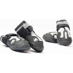 Alcott Adventure Boots - кучешки ботушки, черни със светлоотразителни детайли, размер M, дължина на стъпалото 7 см APLMD