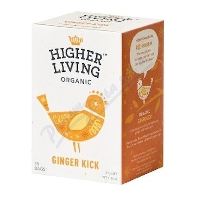 Higher Living Zázvor.čaj s citrón.kůr.BIO 15 x 2,46 g