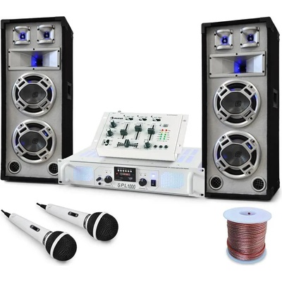 Electronic-Star DJ PA комплект "Polar Bear" с мощност 2200 W, миксажен пулт, усилвател (PL4822-5037) (PL4822-5037)