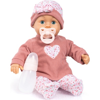Bayer Design Bábätko First Words Baby 38 cm ružová-svetloružová