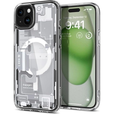 Кейс Spigen Ultra Hybrid Mag за iPhone 15 Plus, zero one white (8809896753579)