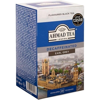 Ahmad Tea Černý čaj Decaffeinated Earl Grey bez kofeinu 20 ks 40 g