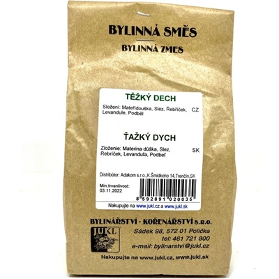 JUKL Билков чай Тежко дишане 100 g