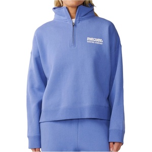 Rip Curl Дамски пуловер Rip Curl Women's Surf Puff 1/4 Zip Jumper - Mid Blue (117-3258-0413)