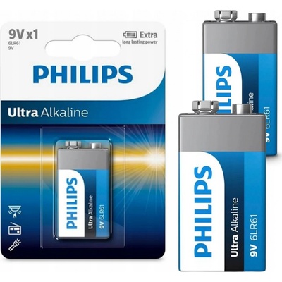Philips Ultra Alkaline 9V 1ks 6LR61E1B/10 – Zbozi.Blesk.cz