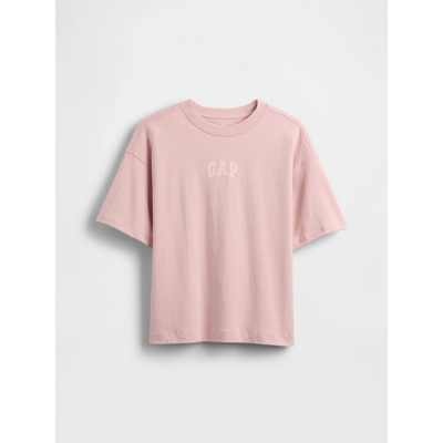 GAP detské oversize tričko s logom 1969 ružová