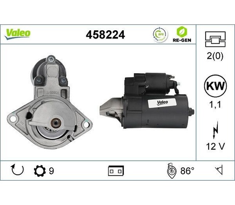 Startér VALEO 458224