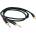 Master Audio Кабел Master Audio - RCA381/3, 2x 6.3 mm/3.5 mm, 3 m, черен (RCA381/3)