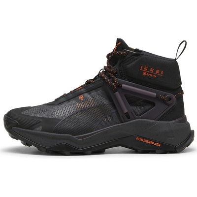 Puma Dámska turistická obuv EXPLORE NITRO MID GTX W čierna fialová oranžová