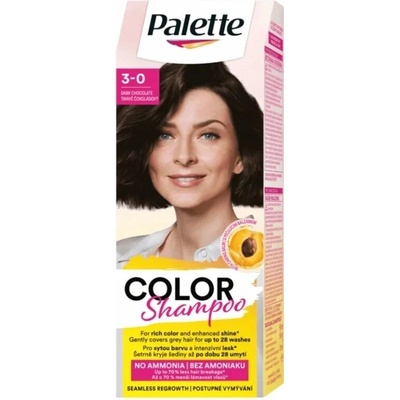 Palette Color Shampoo farbiaci šampón až na 28 umytí 3-0 Tmavá čokoláda
