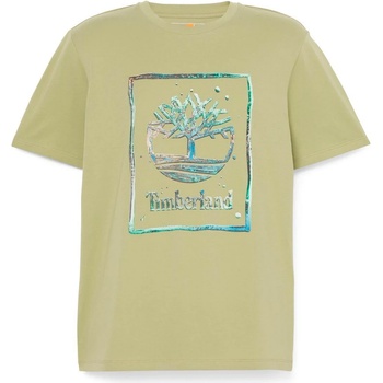 Timberland Мъжка тениска Timberland Water Stack Logo S/S Tee T-shirt - Sage (216-8627-0111)