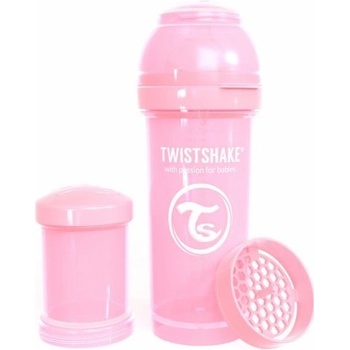 Twistshake Kojenecká láhev AntiColic Pastel Light Pink 260ml