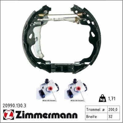 Sada brzdových čeľustí ZIMMERMANN KIT Z 20990.130.3