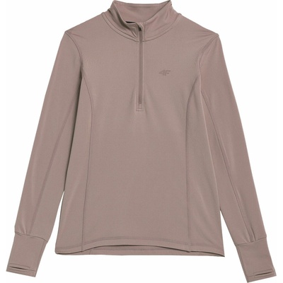 4F Brushed Underwear 1/2 Zip béžová