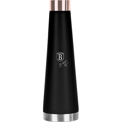 Berlinger Haus BH-8749 Black Rose Collection Термос с форма на бутилка 0, 4л - черен, розово злато (BH-8749)