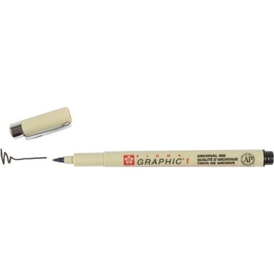 Kaligrafické pero Graphic Sakura Pigma kulatý hrot 1 mm