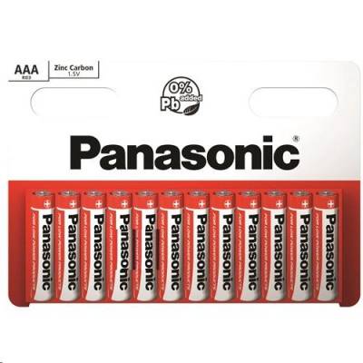 Panasonic Батерии Panasonic Zinc Carbon AAA, 12 броя (R03RZ/12HH)