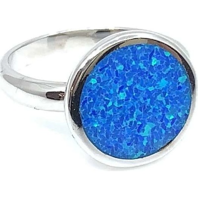Šperky Jan Kos jewellery Stříbrný prsten s modrým opálem 12118806