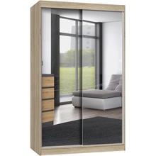 TopEshop Iga 120 x 200 x 61 cm dub sonoma so zrkadlom