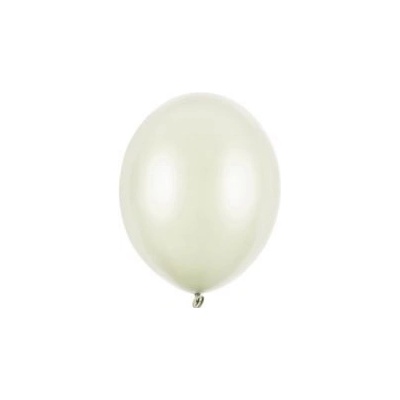 Balón Strong 12cm metalický svetlo krémový