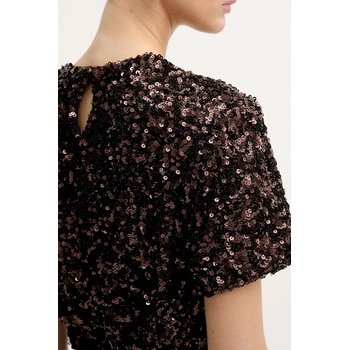 iBlues Блуза IBlues BASILIO дамска в кафяво с изчистен дизайн 2527976015200 (2527976015200)