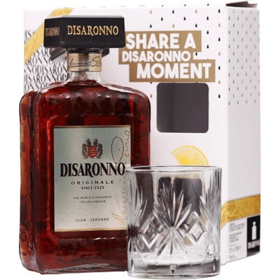 Disaronno Originale Amaretto 28% 0,7 l (dárkové balení 2 sklenice)