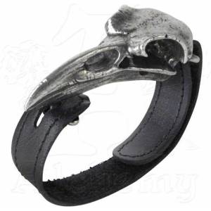 Alchemy gothic гривна alchemy gothic - Рабешадел Каишка за китка - Гарван - a105