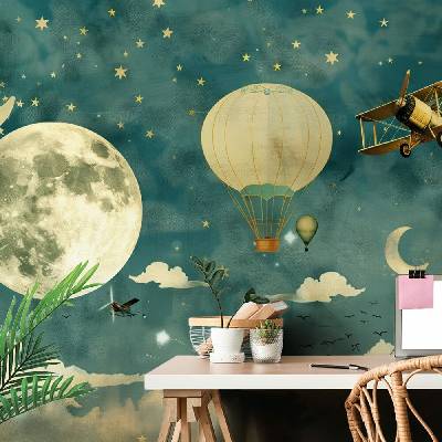 Tapeta snová obloha s letadly - 196x270