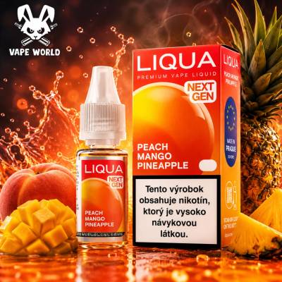 Liqua Peach Mango Pineapple 10 ml 12 mg