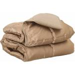 Pure Line Home Зимна олекотена завивка Silky Comfort с полиестерен пълнеж, 300 г/м2, златиста