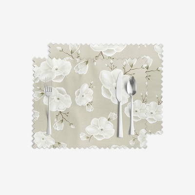 Goldea prestieranie teflónové biele kvety 2ks 30x40 cm