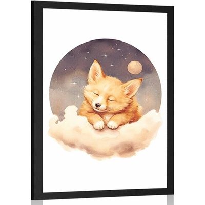 Plakát zasněný pejsek - 30x45 black