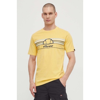 Ellesse Памучна тениска Ellesse Lentamente T-Shirt в жълто с принт SHV11918 (SHV11918)