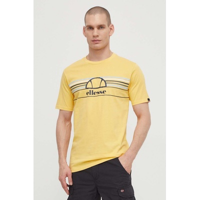 Ellesse Памучна тениска Ellesse Lentamente T-Shirt в жълто с принт SHV11918 (SHV11918)