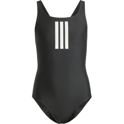 Adidas Детски бански костюм adidas Kid's 3 Stripes Mid Suit Swimsuit - Black / White - размер 170 (EU) (750-1882-0116)