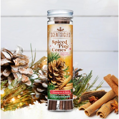 Scentsicles Vonné tyčinky na stromček Spiced Pine Cones 6 ks