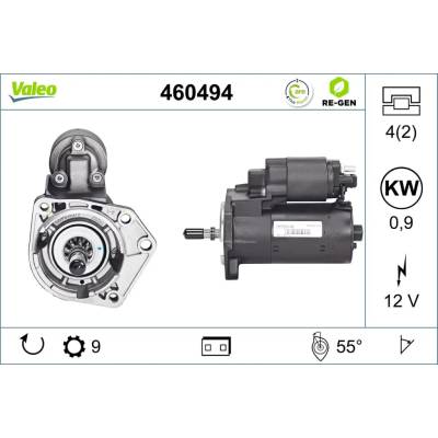 VALEO Startér VALEO RE-GEN REMANUFACTURED VA 460494