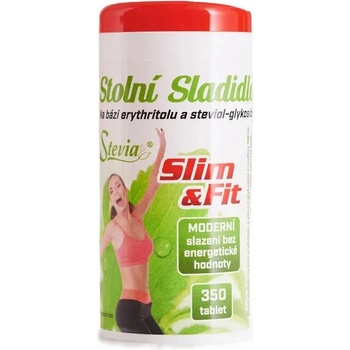 Stevia SLIM&FIT sladidlo se steviol glykosidy 350 tablet