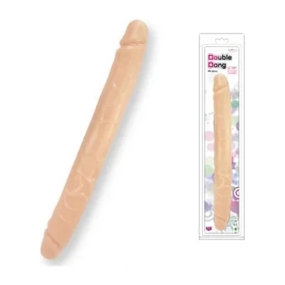 Двойно дилдо, релефно, гъвкаво и реалистично, 33см. - Double Dong Flesh (CHARM00065)