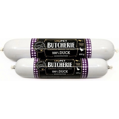 Lyopet Butcherie Duck sausage 400 g