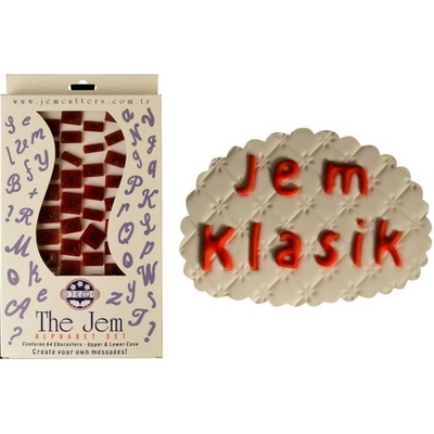 JEM Plastové otiskovače a vykrajovátka Abeceda klasická (64 ks)