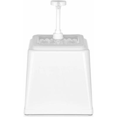 HENDI Zásobník na omáčky s pumpičkou, HENDI, 2,5L, Bílá, 230x210x(H)327mm