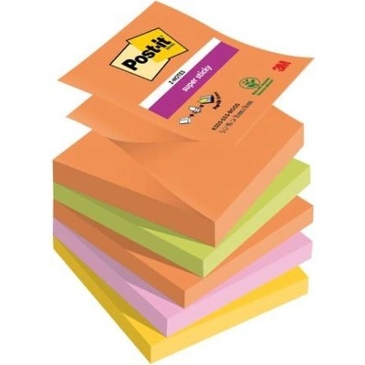 POST-IT Z-bločky Post-it Super Sticky BOOST, veľkosť 76x76 mm, 5 bločkov po 90