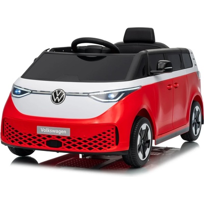 ROLLZONE Volkswagen ID Buzz 12V - Детски акумулаторен бус, Червен, EVA гуми (HL718-red)