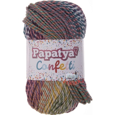 Kamgarn Příze Papatya Confetti Varianta: 01