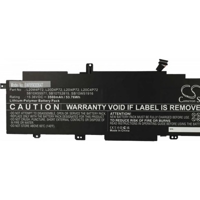 VHBW Батерия за Lenovo Thinkpad T14s Gen 2, 3500 mAh (889000647)