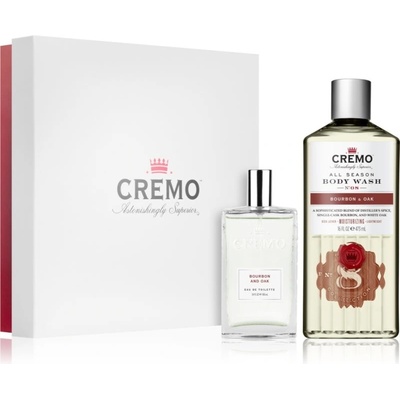 Cremo Bourbon & Oak sprchový gél pre mužov 473 ml + EDT 100 ml