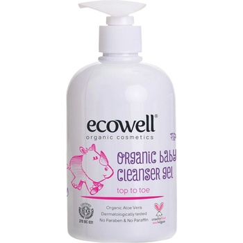 Ecowell Органичен бебешки почистващ гел Ecowell - 500 ml